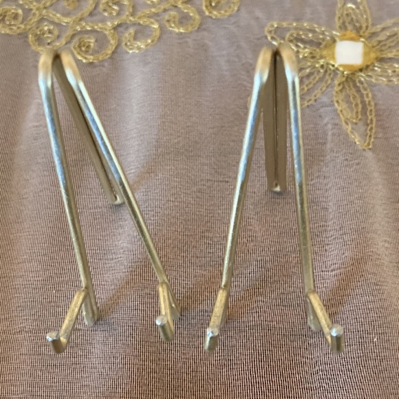 Set of 2 Miniature Small Decorative Plates with Stand. Handmade In Greece - Picture 5 of 7